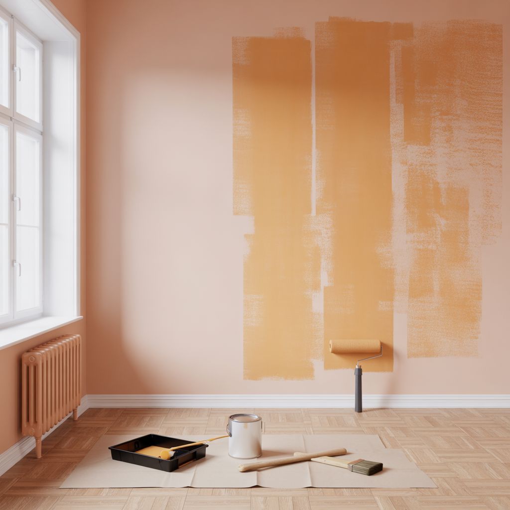 roller eller pensel inomhus jamforelse av finish och tidsatg